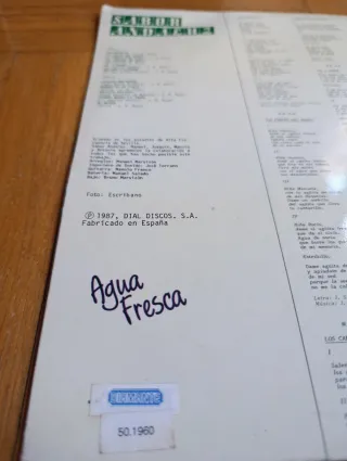 Vinilo Sabor Andaluz - Agua Fresca