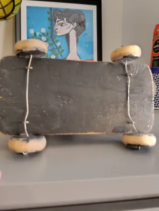 Cerdito de arrastre madera años 40