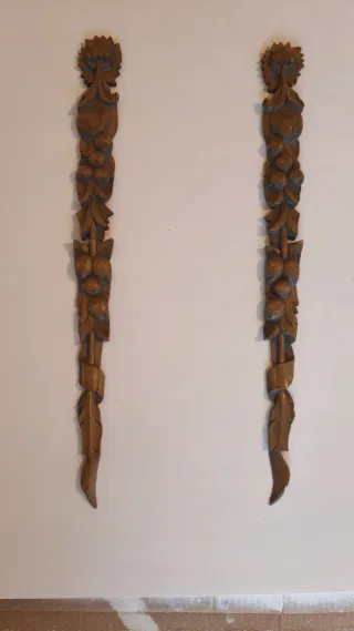 Molduras antiguas talladas de arca