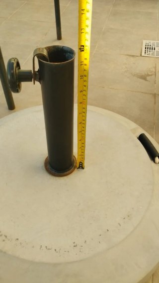 Base de sombrilla de hormigón