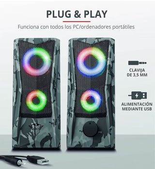 Altavoces Gaming Trust RGB 12W