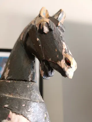 Caballo de madera años 40