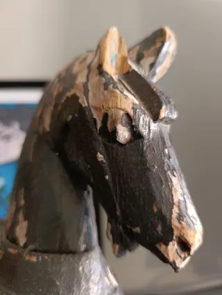 Caballo de madera años 40