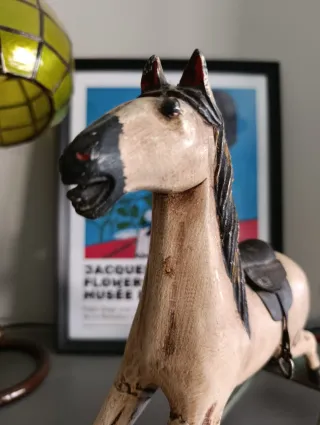 Caballo de madera años 40