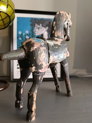 Caballo de madera años 40
