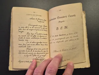 Libro Antiguo Manuscrito José Francés ca. 1920