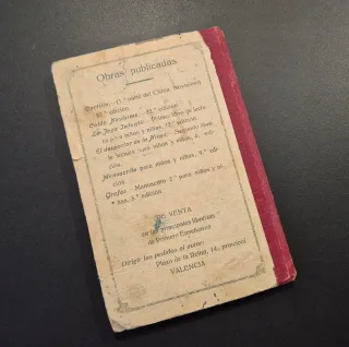 Libro Antiguo Manuscrito José Francés ca. 1920