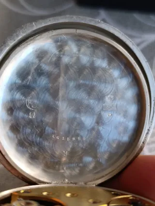 Reloj de bolsillo Omega de Plata 0.800, año 1900