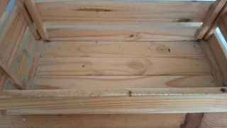 Cajas de madera de pino apilable