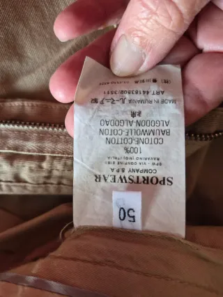 Pantaloni uomo beige