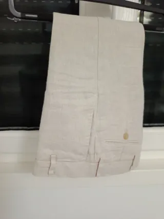 Traje niño Lino Beige Coconut Talla 9-10