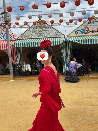 Flor flamenca roja