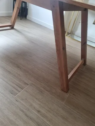 Tavolo da pranzo in legno massello 2m