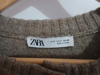 Capa Zara Mujer Talla S Beige/Marrón