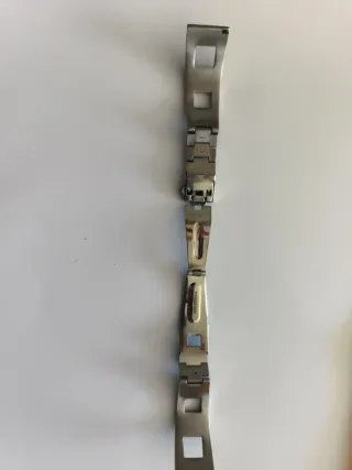Correa metálica para reloj plateada