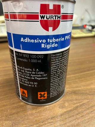 Adhesivo tubería PVC Rígido WURTH