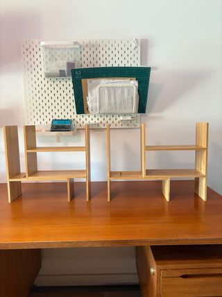Estantería modular de bambú