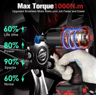 Llave de Impacto Inalámbrica Bamse 21V