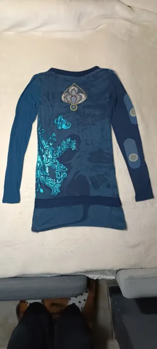 Vestido Desigual Azul Talla S