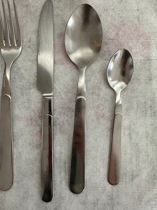 Set posate 12 persone metallo