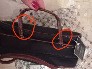 Pochette trucco Renato Balestra nera e marrone
