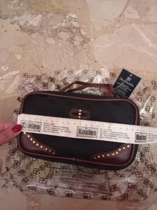 Pochette trucco Renato Balestra nera e marrone