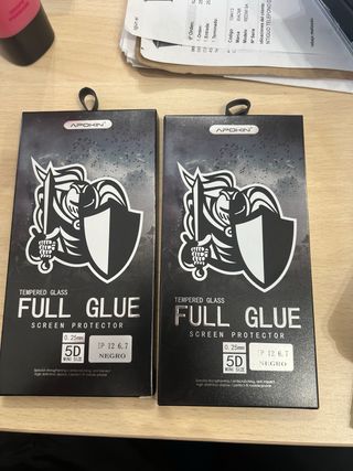 Protezione Schermo Cristal Templado APOKIN Full Glue per iPhone 12