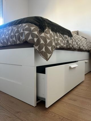 Cama 160x200 con 4 cajones y somier