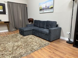 Sofá Cama Gris Tela
