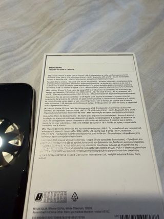iPhone 15 Pro 128GB Plata/Blanco