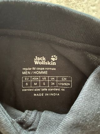 Polo Jack Wolfskin Negro