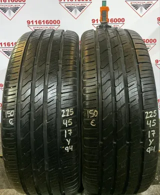 225 45 17 Y FEUVERT RUEDA AL 90% VIDA UTIL