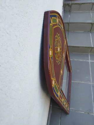 Espejo Madera Estilo Andalusí Pintado.