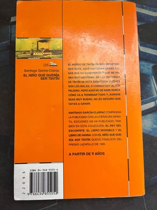 El niño que quería ser Tintín (El Barco De Vapo...