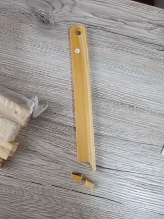 Tendedero de juguete de madera para niños