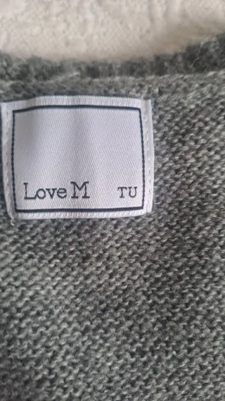 Conjunto de Chaleco de punto gris y pantalón