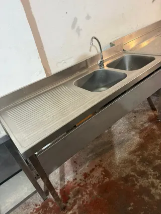 Fregadero industrial acero inoxidable