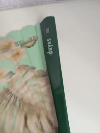 Abanico Duyos floral verde