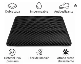 Alfombra para arenero de gato