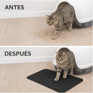 Alfombra para arenero de gato