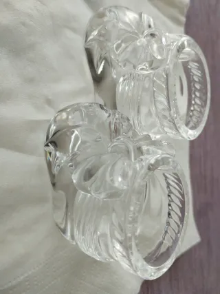 2 Zapatos de cristal decorativos