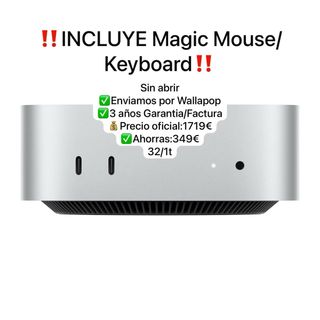 Mac mini M4 32GB 1TB SIN ABRIR