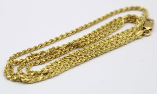 Cadena Cordón Salomónico Oro Amarillo 18kt