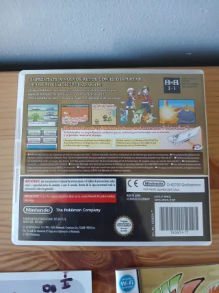 Caja y Manuales Pokémon Oro HeartGold DS