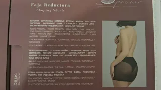 Faja reductora T/XXL. Color tierra y Negro