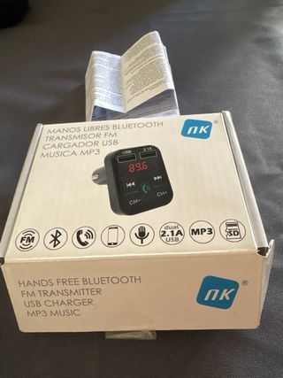Manos Libres Bluetooth NK FM Transmisor USB