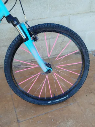 Bicicleta Rockrider tuneada