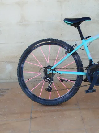 Bicicleta Rockrider tuneada