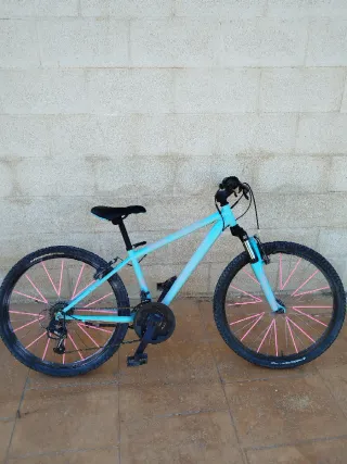 Bicicleta Rockrider tuneada
