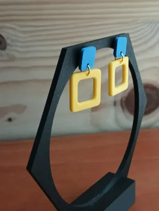 Pendientes Geométricos Impresión 3D